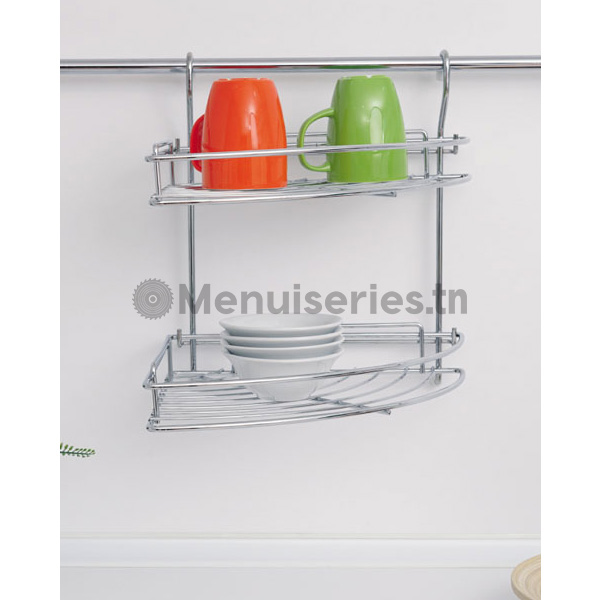 Panier d'angle suspendu tunisie menuiseries.tn menuiserie menuisier cuisine dressing couvre chant mdf PVC