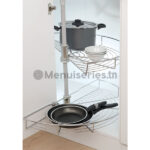 Panier pivotant sous le comptoir tunisie menuiseries.tn menuiserie menuisier cuisine dressing couvre chant mdf PVC