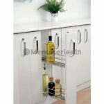 Porte-bouteille avec rail de frein télescopique latéral tunisie menuiseries.tn menuiserie menuisier cuisine dressing couvre chant mdf PVC