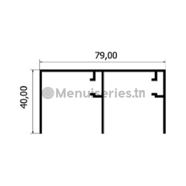 Rail supérieur 3M système 9602 tunisie menuiseries.tn menuiserie menuisier cuisine dressing couvre chant mdf PVC