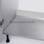 Sous évier aluminium P60CM tunisie menuiseries.tn menuiserie menuisier cuisine dressing couvre chant mdf PVC