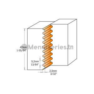 Jeu de couteaux pour bouvetage dents de scie 695 tunisie menuiseries.tn menuiserie menuisier cuisine dressing couvre chant mdf PVC