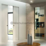 Porte coulissante scrigno essential double tunisie menuiseries.tn menuiserie menuisier cuisine dressing couvre chant mdf PVC