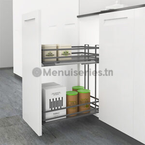 Panier porte-bouteilles gris 613 tunisie menuiseries.tn menuiserie menuisier cuisine dressing couvre chant mdf PVC