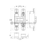 Charnière invisible IN230 tunisie