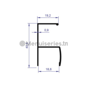 Profilé couvre chant aluminium 5909 tunisie