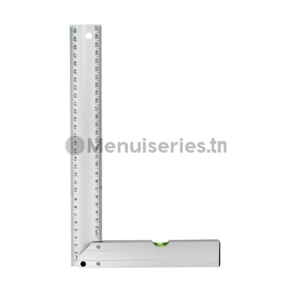 Équerre aluminium avec niveau d’eau menuiseries - Tunisie